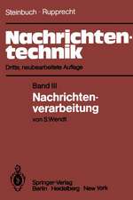 Nachrichtentechnik: Band III: Nachrichtenverarbeitung