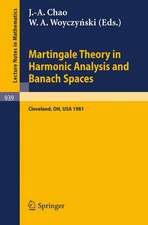 Martingale Theory in Harmonic Analysis and Banach Spaces: Proceedings of the NSF-CBMS Conference Held at the Cleveland State University, Cleveland, Ohio, July 13-17, 1981