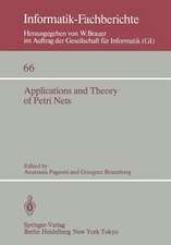 Applications and Theory of Petri Nets: Selected Papers from the 3rd European Workshop on Applications and Theory of Petri Nets Varenna, Italy, September 27–30, 1982 (under auspices of AFCET, AICA, GI, and EATCS)