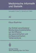 Der Einfluß verschiedener Stichprobencharakteristika auf die Effizienz der parametrischen und nichtparametrischen varianzanalyse