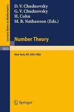 Number Theory: A Seminar held at the Graduate School and University Center of the City University of New York 1982