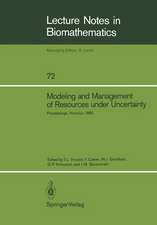 Modeling and Management of Resources under Uncertainty: Proceedings of the Second U.S.-Australia Workshop on Renewable Resource Management held at the East-West Center, Honolulu, Hawaii, December 9–12, 1985