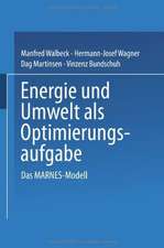 Energie und Umwelt als Optimierungsaufgabe: Das MARNES-Modell