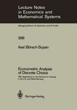 Econometric Analysis of Discrete Choice