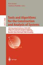 Tools and Algorithms for the Construction and Analysis of Systems: 10th International Conference, TACAS 2004, Held as Part of the Joint European Conferences on Theory and Practice of Software, ETAPS 2004, Barcelona, Spain, March 29 - April 2, 2004, Proceedings