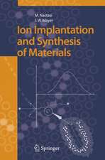 Ion Implantation and Synthesis of Materials