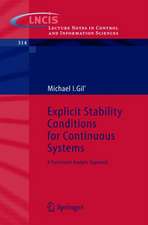 Explicit Stability Conditions for Continuous Systems: A Functional Analytic Approach