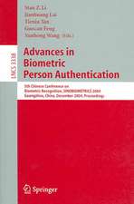 Advances in Biometric Person Authentication: 5th Chinese Conference on Biometric Recognition, SINOBIOMETRICS 2004, Guangzhou, China, December 13-14, 2004, Proceedings