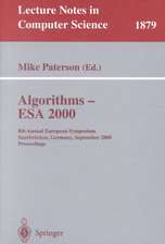 Algorithms - ESA 2000: 8th Annual European Symposium Saarbrücken, Germany, September 5-8, 2000 Proceedings