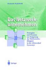 Das Netzwerkunternehmen: Strategein und Prozesse zur Steigerung der Wettbewerbsfähigkeit in der „Networked economy“