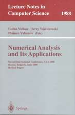 Numerical Analysis and Its Applications: Second International Conference, NAA 2000 Rousse, Bulgaria, June 11-15, 2000. Revised Papers