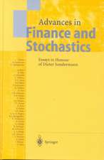 Advances in Finance and Stochastics: Essays in Honour of Dieter Sondermann