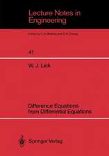 Difference Equations from Differential Equations