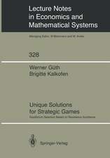 Unique Solutions for Strategic Games: Equilibrium Selection Based on Resistance Avoidance