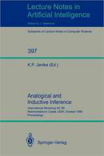 Analogical and Inductive Inference: International Workshop AII '89 Reinhardsbrunn Castle, GDR, October 1-6, 1989, Proceedings