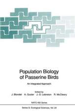 Population Biology of Passerine Birds: An Integrated Approach