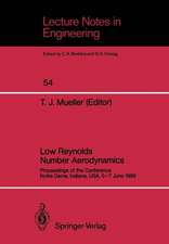 Low Reynolds Number Aerodynamics: Proceedings of the Conference Notre Dame, Indiana, USA, 5–7 June 1989