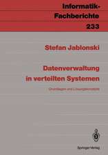 Datenverwaltung in verteilten Systemen: Grundlagen und Lösungskonzepte