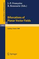 Bifurcations of Planar Vector Fields: Proceedings of a Meeting held in Luminy, France, Sept. 18-22, 1989