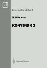 Konvens 92: 1. Konferenz „Verarbeitung natürlicher Sprache“ Nürnberg, 7.–9. Oktober 1992