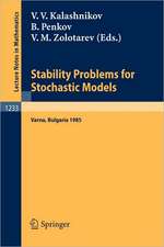 Stability Problems for Stochastic Models: Proceedings of the International Seminar held in Suzdal, Russia, Jan.27-Feb. 2,1991