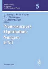 Neurosurgery Ophthalmic Surgery ENT