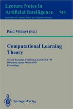 Computational Learning Theory: Second European Conference, EuroCOLT '95, Barcelona, Spain, March 13 - 15, 1995. Proceedings