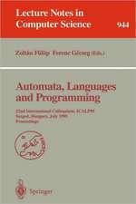 Automata, Languages and Programming: 22nd International Colloquium, ICALP 95, Szeged, Hungary, July 10 - 14, 1995. Proceedings