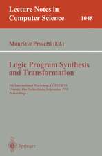 Logic Program Synthesis and Transformation: 5th International Workshop, LOPSTR'95, Utrecht, The Netherlands, September 20-22, 1995. Proceedings