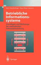 Betriebliche Informationssysteme: Grundlagen und Werkzeuge der methodischen Softwareentwicklung