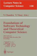 Foundations of Software Technology and Theoretical Computer Science: 16th Conference, Hyderabad, India, December 18 - 20, 1996, Proceedings