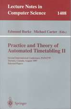 Practice and Theory of Automated Timetabling II: Second International Conference, PATAT'97, Toronto, Canada, August 20 - 22, 1997, Selected Papers