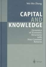 Capital and Knowledge: Dynamics of Economic Structures with Non-Constant Returns