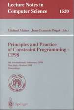 Principles and Practice of Constraint Programming - CP98: 4th International Conference, CP98, Pisa, Italy, October 26-30, 1998, Proceedings