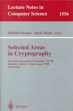 Selected Areas in Cryptography: 5th Annual International Workshop, SAC'98, Kingston, Ontario, Canada, August 17-18, 1998, Proceedings