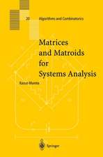 Matrices and Matroids for Systems Analysis