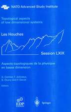 Aspects topologiques de la physique en basse dimension. Topological aspects of low dimensional systems