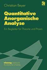 Quantitative Anorganische Analyse: Ein Begleiter für Theorie und Praxis