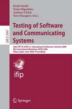 Testing of Software and Communicating Systems: 20th IFIP TC 6/WG 6.1 International Conference, TestCom 2008 8th International Workshop, FATES 2008, Tokyo, Japan, June 10-13, 2008 Proceedings