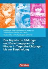 Der Bayerische Bildungs- und Erziehungsplan für Kinder in Tageseinrichtungen bis zur Einschulung