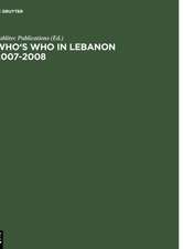 Who's Who in Lebanon 2007-2008