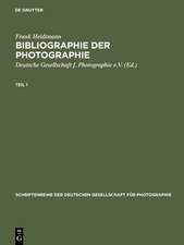 Bibliographie der Photographie / Bibliography of Photography. German-language Photographic Publications 1839-1984