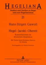 Hegel - Jacobi - Obereit