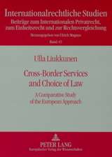 Cross-Border Services and Choice of Law