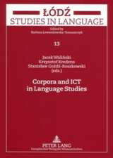 Corpora and Ict in Language Studies