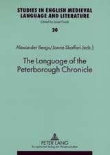 The Language of the Peterborough Chronicle