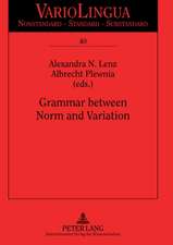 Grammar Between Norm and Variation