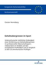 Gehaltsobergrenzen im Sport