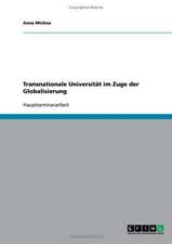 Transnationale Universität im Zuge der Globalisierung