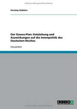 Der Dawes-Plan: Entstehung und Auswirkungen auf die Innenpolitik des Deutschen Reiches